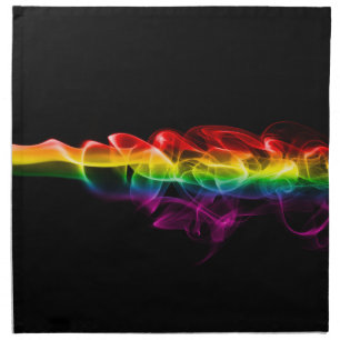 SlipperyJoe's plume of rainbow energy vapor caught Cloth Napkin