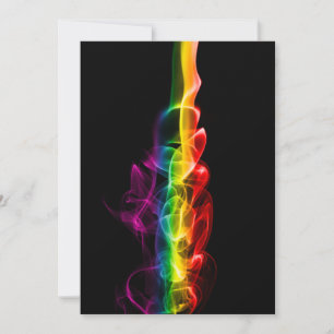 SlipperyJoe's plume of rainbow energy vapor caught Holiday Card