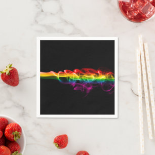 SlipperyJoe's plume of rainbow energy vapor caught Napkins