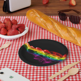 SlipperyJoe's plume of rainbow energy vapor caught Paper Plates