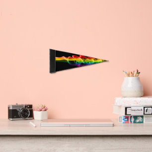 SlipperyJoe's plume of rainbow energy vapor caught Pennant Flag