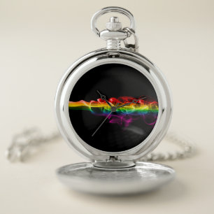 SlipperyJoe's plume of rainbow energy vapor caught Pocket Watch