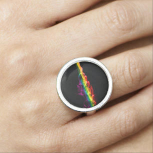 SlipperyJoe's plume of rainbow energy vapor caught Ring