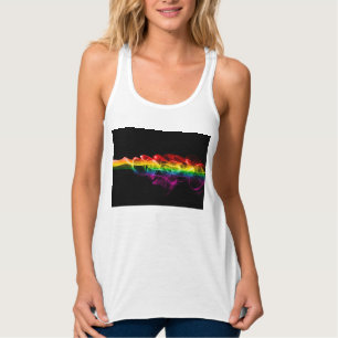 SlipperyJoe's plume of rainbow energy vapor caught Tank Top
