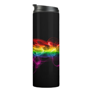 SlipperyJoe's plume of rainbow energy vapor caught Thermal Tumbler