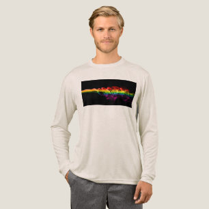 SlipperyJoe's plume of rainbow energy vapor caught Tri-Blend Shirt