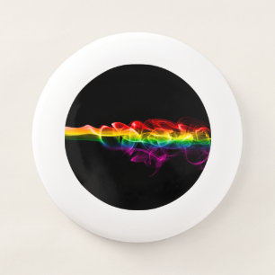 SlipperyJoe's plume of rainbow energy vapor caught Wham-O Frisbee