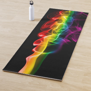 SlipperyJoe's plume of rainbow energy vapor caught Yoga Mat