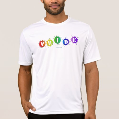 SlipperyJoes pride colors word three_dimensional  T_Shirt
