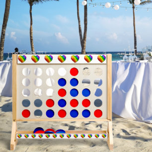 SlipperyJoe's pride heart shape multiple horizonta Fast Four