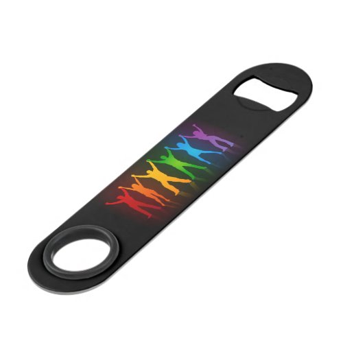 SlipperyJoes pride people hands silhouette colorf Bar Key