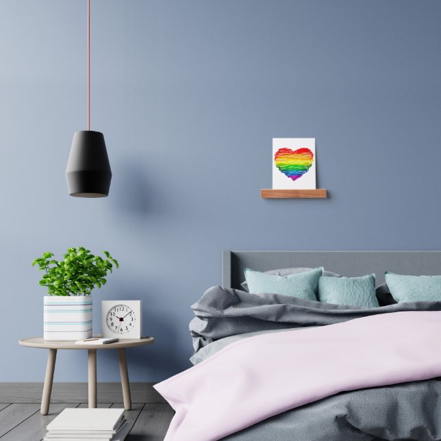 SlipperyJoe's pride scribbled heart shape drawing  Picture Ledge (Bedroom)