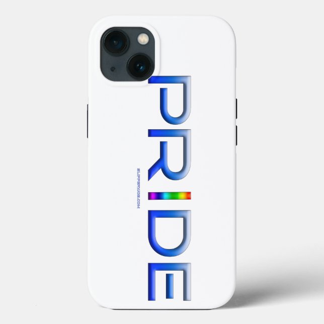 SlipperyJoe's pride word metallic letters radiates Case-Mate iPhone Case (Back)