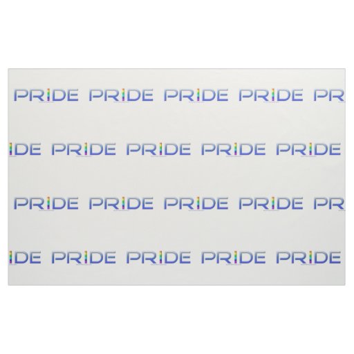 SlipperyJoe's pride word metallic letters radiates Fabric