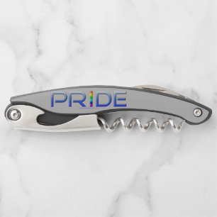 SlipperyJoe's pride word metallic letters radiates Waiter's Corkscrew