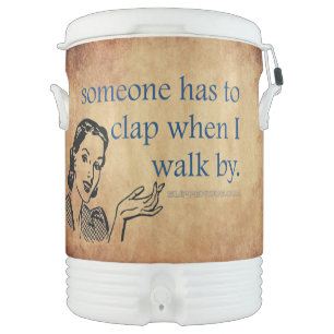 SlipperyJoe's Princess clap walking funny 50s vint Beverage Cooler