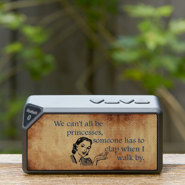 SlipperyJoe's Princess clap walking funny 50s vint Bluetooth Speaker (Insitu(Outdoor))