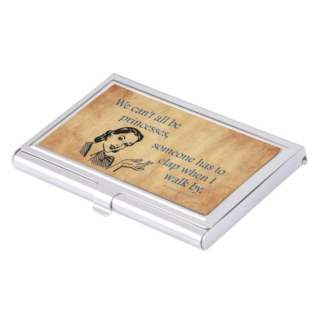 SlipperyJoe's Princess clap walking funny 50s vint Business Card Case (Front)