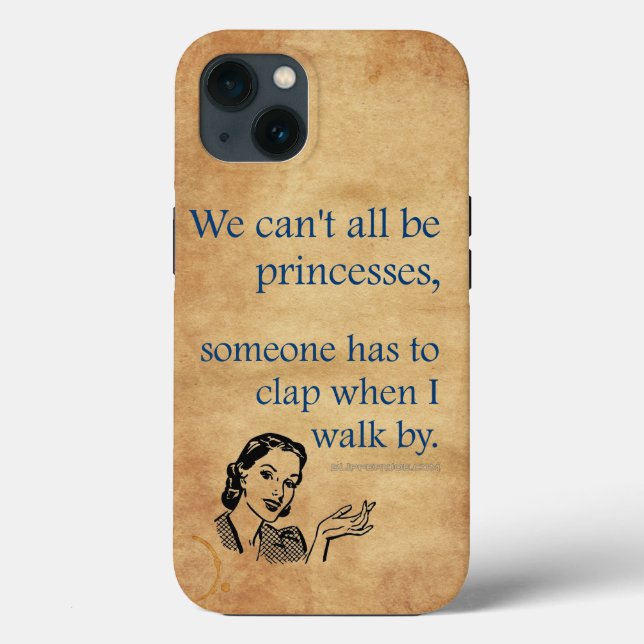 SlipperyJoe's Princess clap walking funny 50s vint Case-Mate iPhone Case (Back)
