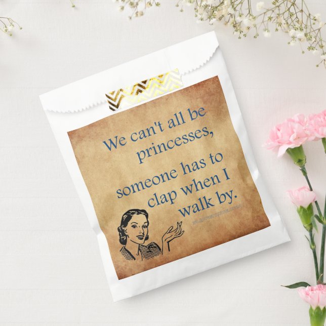 SlipperyJoe's Princess clap walking funny 50s vint Favor Bag (Sealed)