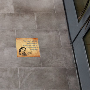 SlipperyJoe's Princess clap walking funny 50s vint Floor Decals