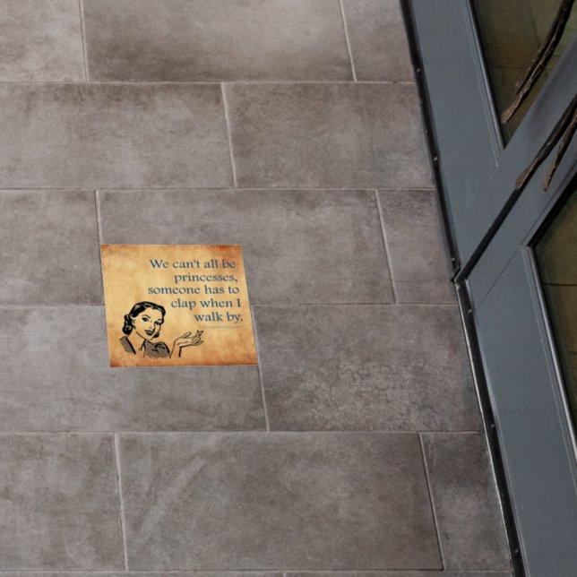SlipperyJoe's Princess clap walking funny 50s vint Floor Decals (Restaurant)