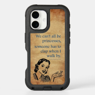 SlipperyJoe's Princess clap walking funny 50s vint iPhone 16 Case