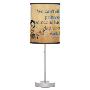 SlipperyJoe's Princess clap walking funny 50s vint Table Lamp