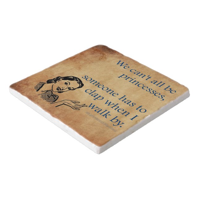 SlipperyJoe's Princess clap walking funny 50s vint Trivet (Corner)