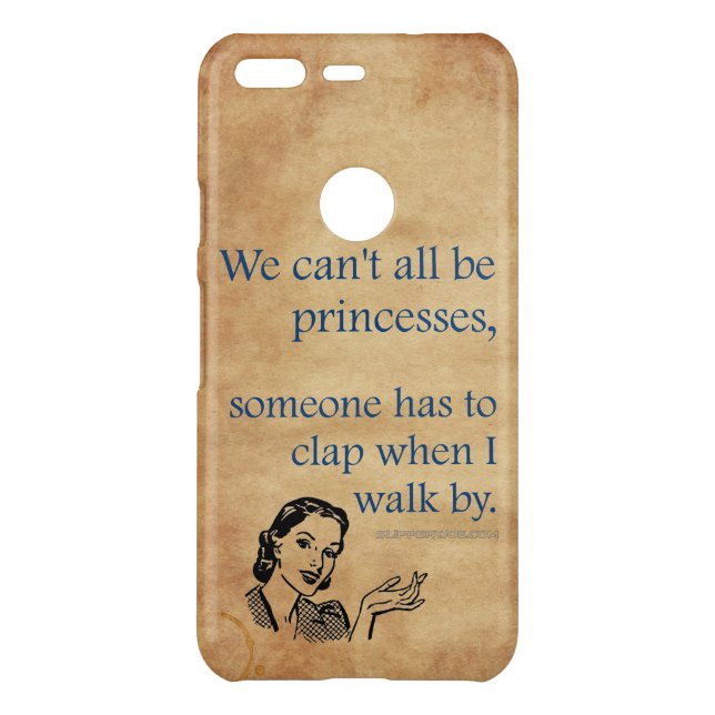 SlipperyJoe's Princess clap walking funny 50s vint Uncommon Google Pixel Case (Back)