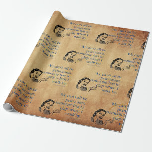 SlipperyJoe's Princess clap walking funny 50s vint Wrapping Paper