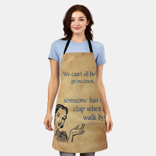 SlipperyJoe's princesses clap vintage poster retro Apron