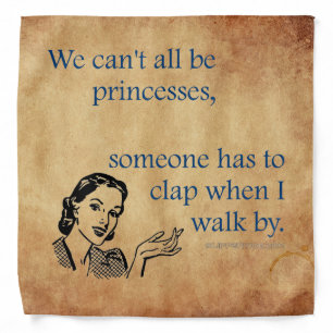 SlipperyJoe's princesses clap vintage poster retro Bandana