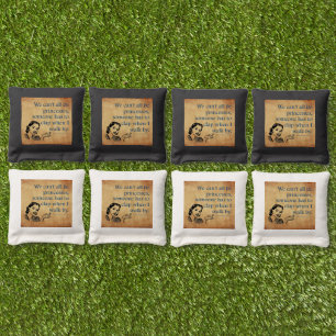 SlipperyJoe's princesses clap vintage poster retro Cornhole Bags