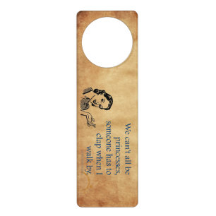 SlipperyJoe's princesses clap vintage poster retro Door Hanger