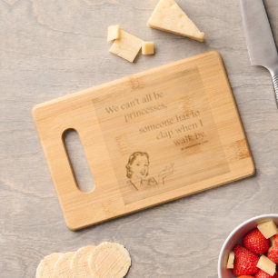 SlipperyJoe's princesses clap vintage poster retro Engraved Cutting Board