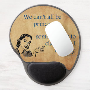 SlipperyJoe's princesses clap vintage poster retro Gel Mouse Pad