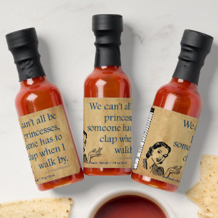 SlipperyJoe's princesses clap vintage poster retro Hot Sauces
