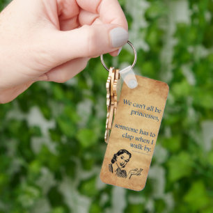 SlipperyJoe's princesses clap vintage poster retro Keychain