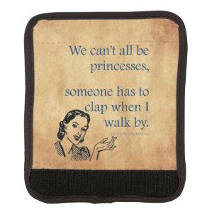 SlipperyJoe's princesses clap vintage poster retro Luggage Handle Wrap