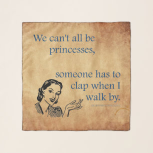 SlipperyJoe's princesses clap vintage poster retro Scarf