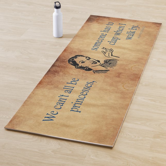 SlipperyJoe's princesses clap vintage poster retro Yoga Mat (In Situ)
