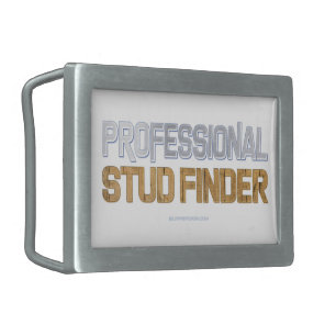 SlipperyJoe's Professional Stud Finder wood 3-D th Belt Buckle