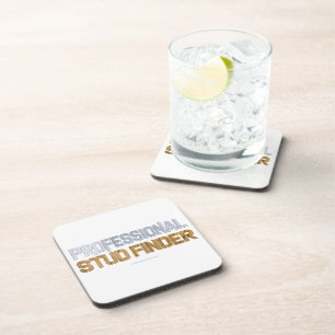 SlipperyJoe's Professional Stud Finder wood 3-D th Beverage Coaster