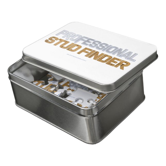 SlipperyJoe's Professional Stud Finder wood 3-D th Jigsaw Puzzle (Lid Open)