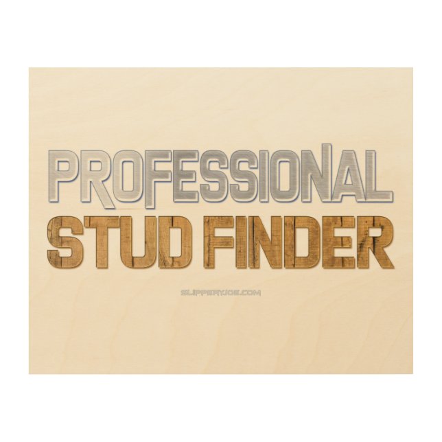 SlipperyJoe's Professional Stud Finder wood 3-D th Wall Art (Front)