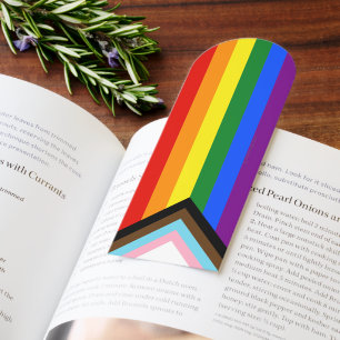 SlipperyJoe's Progress Pride Flag six classic hori Bookmarks