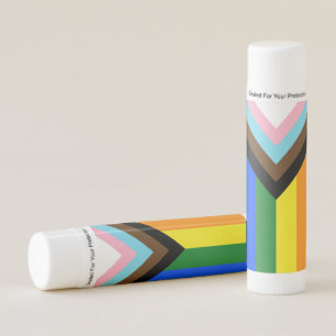 SlipperyJoe's Progress Pride Flag six classic hori Lip Balm