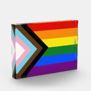SlipperyJoe's Progress Pride Flag six classic hori Photo Block