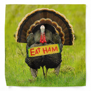 SlipperyJoe's proud turkey eat ham red wattle hang Bandana